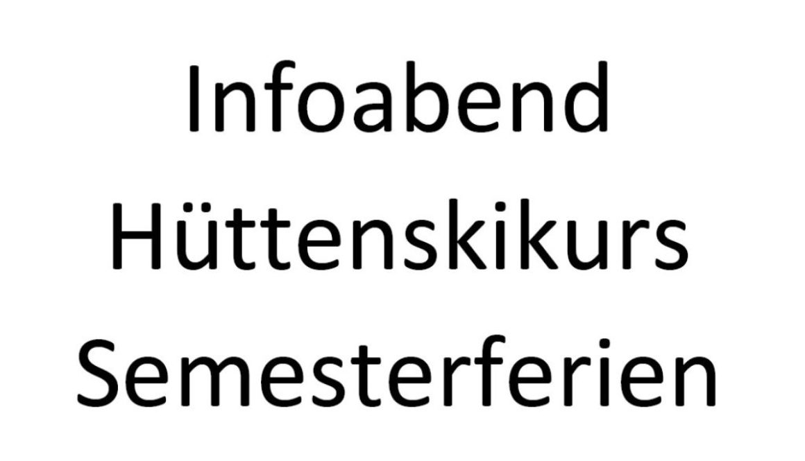 Infoabend Bild Skikurs